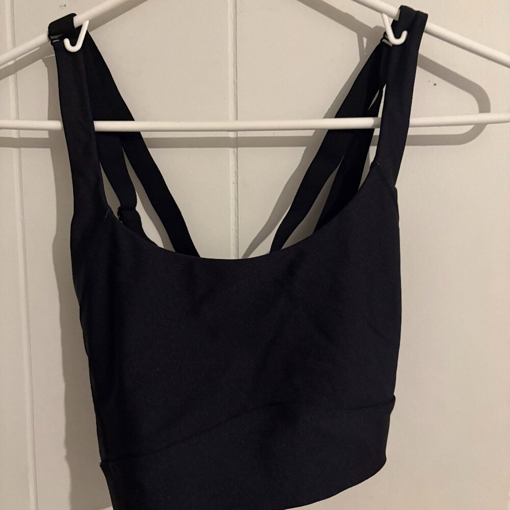 All Access Black Sports Bra with Criss Cross back in size Medium